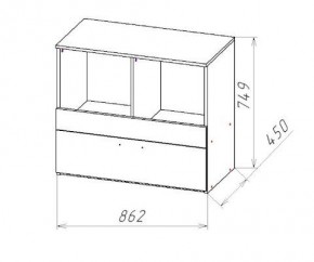 ГЕОМЕТРИЯ ГМТ.08 комод в Стрежевом - strezevoi.mebel24.online | фото 2