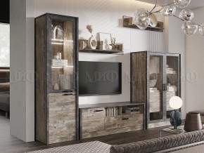 Гостиная Амели (модульная) Дуб Юкон-Бетон темный в Стрежевом - strezevoi.mebel24.online | фото