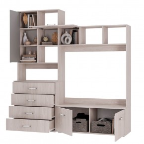 Гостиная Белла (модульная) ясень белый в Стрежевом - strezevoi.mebel24.online | фото 3