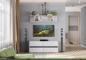 Гостиная Мрия (модульная) Бетон пайн светлый/Графит в Стрежевом - strezevoi.mebel24.online | фото 11