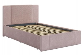 ХЛОЯ Кровать 1200 с основанием (нежно-розовый велюр) в Стрежевом - strezevoi.mebel24.online | фото