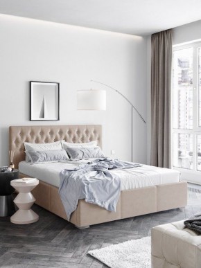 Интерьерная Кровать Октавия Бежевый 1400x2000 в Стрежевом - strezevoi.mebel24.online | фото