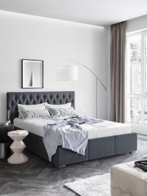 Интерьерная Кровать Октавия Серый 1400x2000 в Стрежевом - strezevoi.mebel24.online | фото