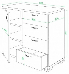 Комод Домино ТБ-4МН в Стрежевом - strezevoi.mebel24.online | фото 2