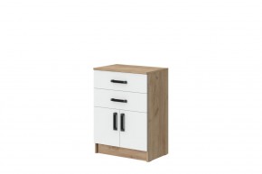 Комод Эконом (Дуб крафт золотой/Белый текстурный) в Стрежевом - strezevoi.mebel24.online | фото 1