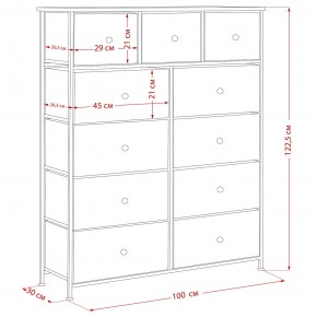 Комод Leset Линкс 11 ящиков (МДФ) в Стрежевом - strezevoi.mebel24.online | фото 12