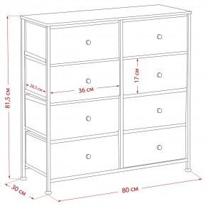 Комод Leset Линкс 8 ящиков (МДФ) в Стрежевом - strezevoi.mebel24.online | фото 12