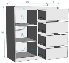 Комод Мальта K115 в Стрежевом - strezevoi.mebel24.online | фото 2