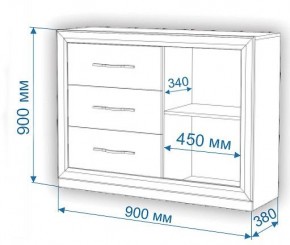 Комод Нобиле Км-120/38 ФГ в Стрежевом - strezevoi.mebel24.online | фото 2