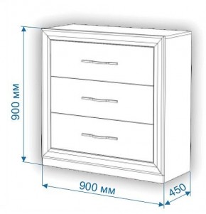 Комод Нобиле Км-90/45 в Стрежевом - strezevoi.mebel24.online | фото 2