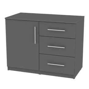 Комод "Калисто (K12)" ручка рейлинг (Графит) в Стрежевом - strezevoi.mebel24.online | фото