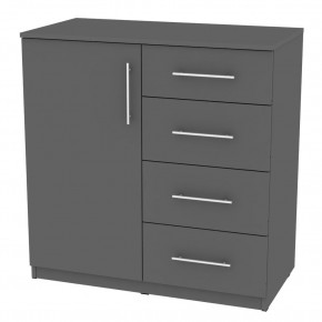 Комод "Калисто (K17)" ручка рейлинг (Графит) в Стрежевом - strezevoi.mebel24.online | фото