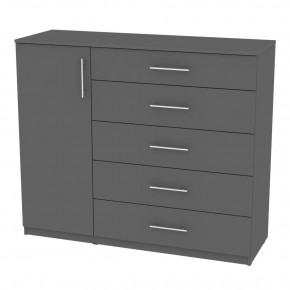 Комод "Калисто (K40)" ручка рейлинг (Графит) в Стрежевом - strezevoi.mebel24.online | фото