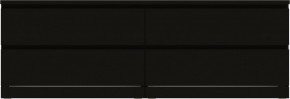 Комод Варма 4Д низкий с четырьмя выдвижными ящиками, цвет ясень черный в Стрежевом - strezevoi.mebel24.online | фото 2