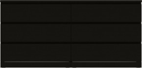 Комод Варма 6Д большой с шестью выдвижными ящиками, цвет ясень черный в Стрежевом - strezevoi.mebel24.online | фото 2