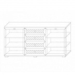 Комодино (фасады глухие) Парма Нео в Стрежевом - strezevoi.mebel24.online | фото 5