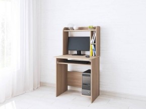 Компьютерный стол Грета-1 ясень шимо/дуб сонома в Стрежевом - strezevoi.mebel24.online | фото