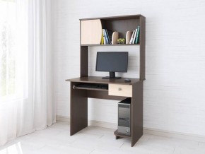 Компьютерный стол Грета-4 венге/дуб молочный в Стрежевом - strezevoi.mebel24.online | фото