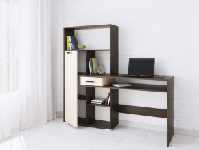 Компьютерный стол Квартет-8 венге/дуб молочный в Стрежевом - strezevoi.mebel24.online | фото