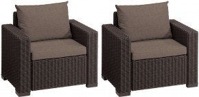 Комплект кресел Калифорния (California chair) коричневые в Стрежевом - strezevoi.mebel24.online | фото 2