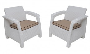 Комплект на балкон Yalta Balcony Set (Ялта) белый в Стрежевом - strezevoi.mebel24.online | фото 4