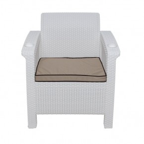 Комплект уличной мебели Yalta Premium Terrace Set (Ялта) белый (+подушки под спину) в Стрежевом - strezevoi.mebel24.online | фото 6