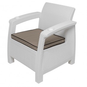 Комплект уличной мебели Yalta Premium Terrace Set (Ялта) белый (+подушки под спину) в Стрежевом - strezevoi.mebel24.online | фото 7