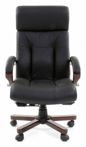 Кресло для руководителя Chairman 421 черный/орех темный, черный в Стрежевом - strezevoi.mebel24.online | фото 2