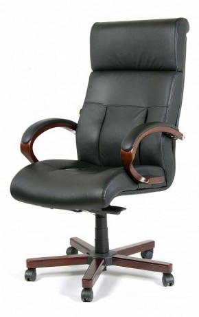 Кресло для руководителя Chairman 421 черный/орех темный, черный в Стрежевом - strezevoi.mebel24.online | фото 7