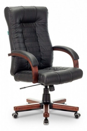 Кресло для руководителя KB-10WALNUT/B/LEATH в Стрежевом - strezevoi.mebel24.online | фото