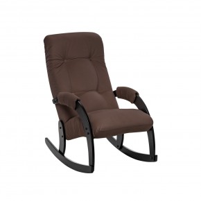 Кресло-качалка Модель 67 Венге, ткань V 26 в Стрежевом - strezevoi.mebel24.online | фото