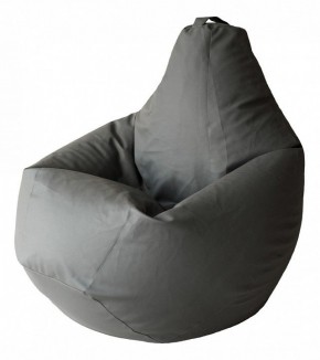 Кресло-мешок Серая ЭкоКожа 3XL 150*110 см в Стрежевом - strezevoi.mebel24.online | фото