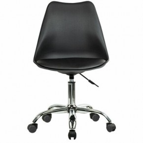 Кресло стул BRABIX "Eames MG-310 CH", хром, пластик черный, экокожа черная, 532925 в Стрежевом - strezevoi.mebel24.online | фото 1