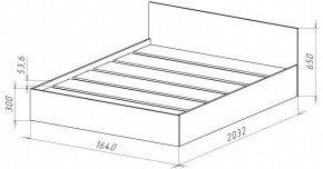 НИЦЦА-14 Кровать 1600 с настилом ЛДСП (НЦ.14) в Стрежевом - strezevoi.mebel24.online | фото 3