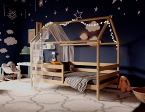 Кровать-домик 80*160 без покраски в Стрежевом - strezevoi.mebel24.online | фото 2