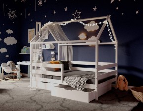 Кровать-домик 80*190 Белый в Стрежевом - strezevoi.mebel24.online | фото