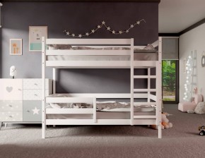 Кровать двухъярусная без крыши 80*190 Белый в Стрежевом - strezevoi.mebel24.online | фото 2