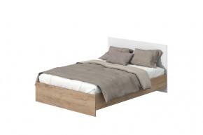 Кровать Эконом 900 (Дуб крафт золотой/Белый текстурный) в Стрежевом - strezevoi.mebel24.online | фото