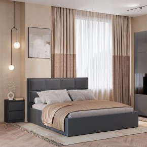 Кровать Линда КР-16 (Графит) 1600 в Стрежевом - strezevoi.mebel24.online | фото 2