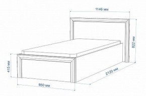 Кровать односпальная Нобиле Кр-90 в Стрежевом - strezevoi.mebel24.online | фото 2