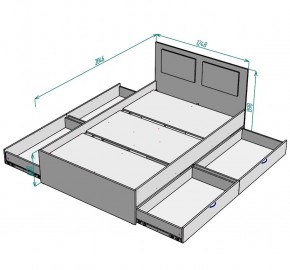 Кровать Ольга L37 (1200) 4 ящика в Стрежевом - strezevoi.mebel24.online | фото 2