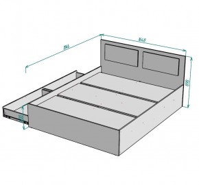 Кровать Ольга L40 (1600) 2 ящика в Стрежевом - strezevoi.mebel24.online | фото 2