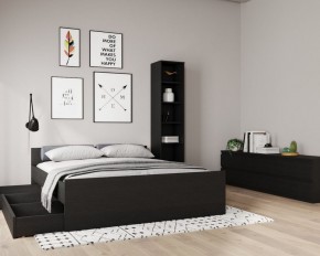 Кровать ОРИОН двухспальная с ортопедическим основанием 160х200, цвет Дуб Венге в Стрежевом - strezevoi.mebel24.online | фото 3