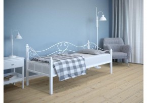 Кровать Венеция 90х190 белый муар в Стрежевом - strezevoi.mebel24.online | фото