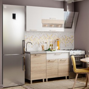 Кухня Айсбери 1.2 м (Белый/Дуб Сонома) в Стрежевом - strezevoi.mebel24.online | фото