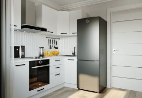 Кухонный гарнитур Белый Глянец 2200*1000 (Стол. 38мм) в Стрежевом - strezevoi.mebel24.online | фото 1