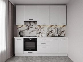 Кухонный гарнитур Белый Глянец 2400 h950 (Стол. 38мм) в Стрежевом - strezevoi.mebel24.online | фото