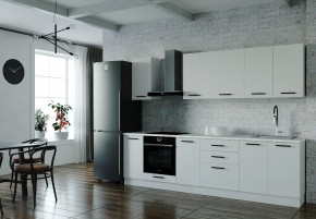 Кухонный гарнитур Белый Глянец 2800 (Стол. 26мм) в Стрежевом - strezevoi.mebel24.online | фото 1
