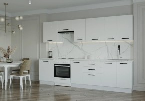 Кухонный гарнитур Белый Глянец 3000 (Стол. 26мм) в Стрежевом - strezevoi.mebel24.online | фото