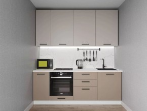 Кухонный гарнитур Каппучино 2200 h950 (Стол. 38мм) в Стрежевом - strezevoi.mebel24.online | фото